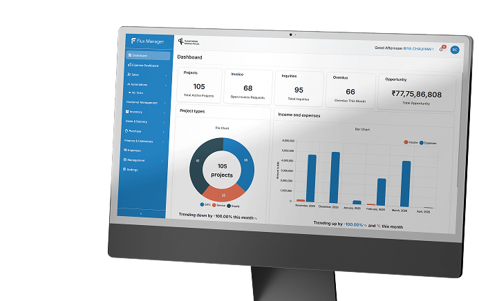 Software Dashboard Monitor Mockup