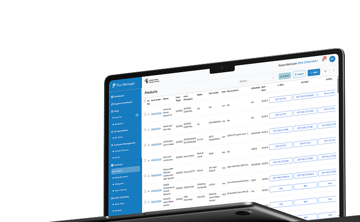 Migarch Software Dashboard Interface